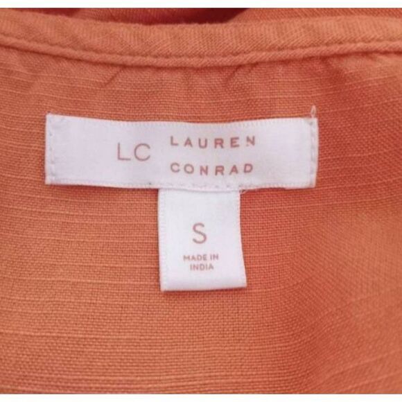 LC LAUREN CONRAD PEACH/ORANGE JUMPSUIT SZ.S EUC. - Picture 8 of 9